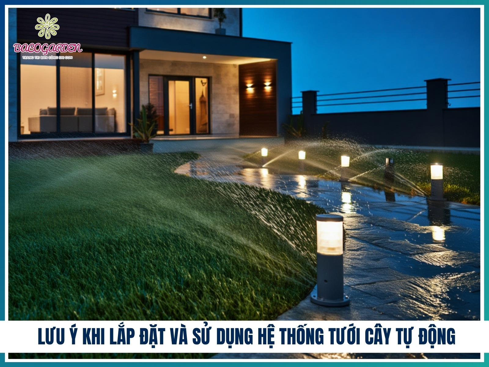 Luu y khi lap dat va su dung he thong tuoi cay tu dong