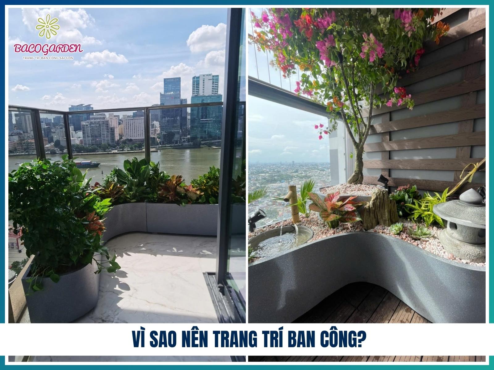 Vì sao nên trang trí ban công?
