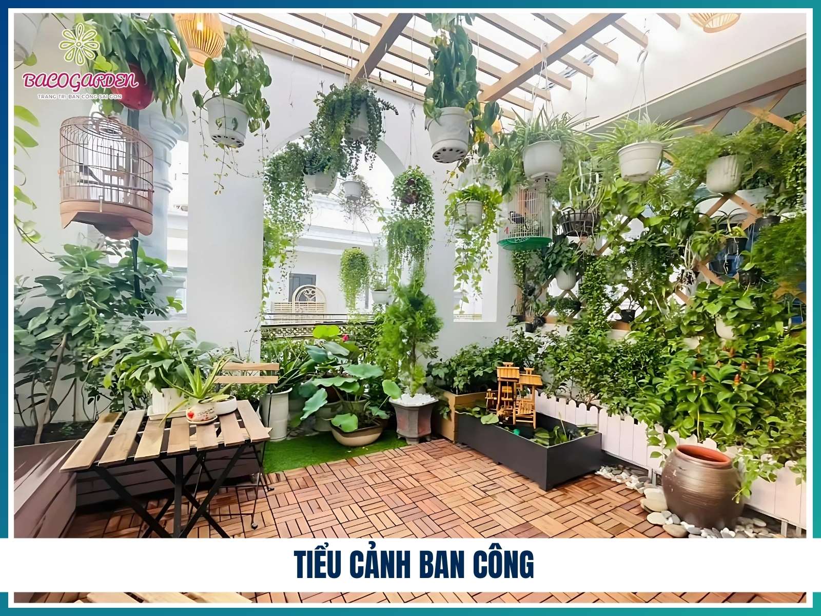 Tieu canh ban cong