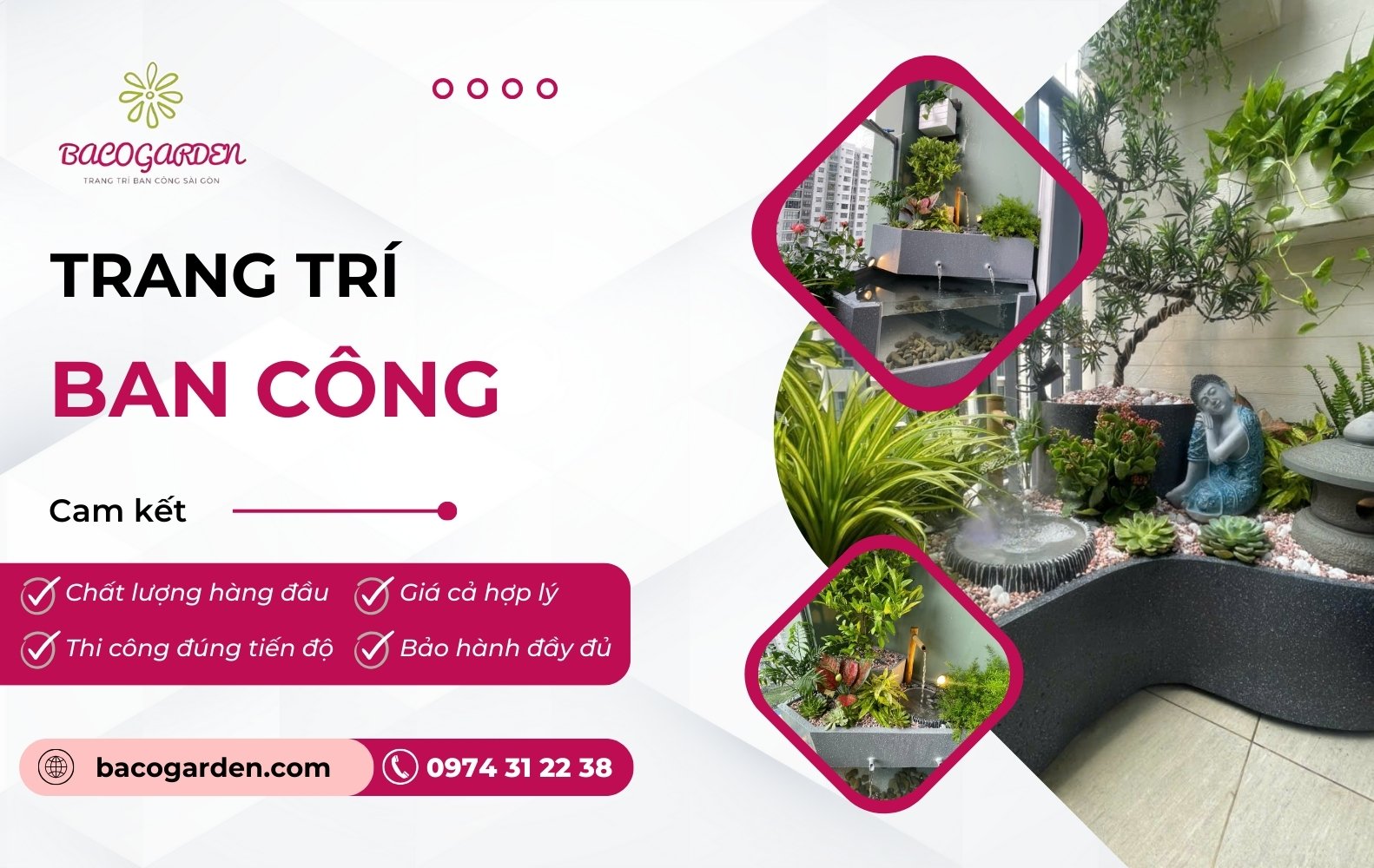 Ý tưởng trang trí ban công chung cư nhà phố