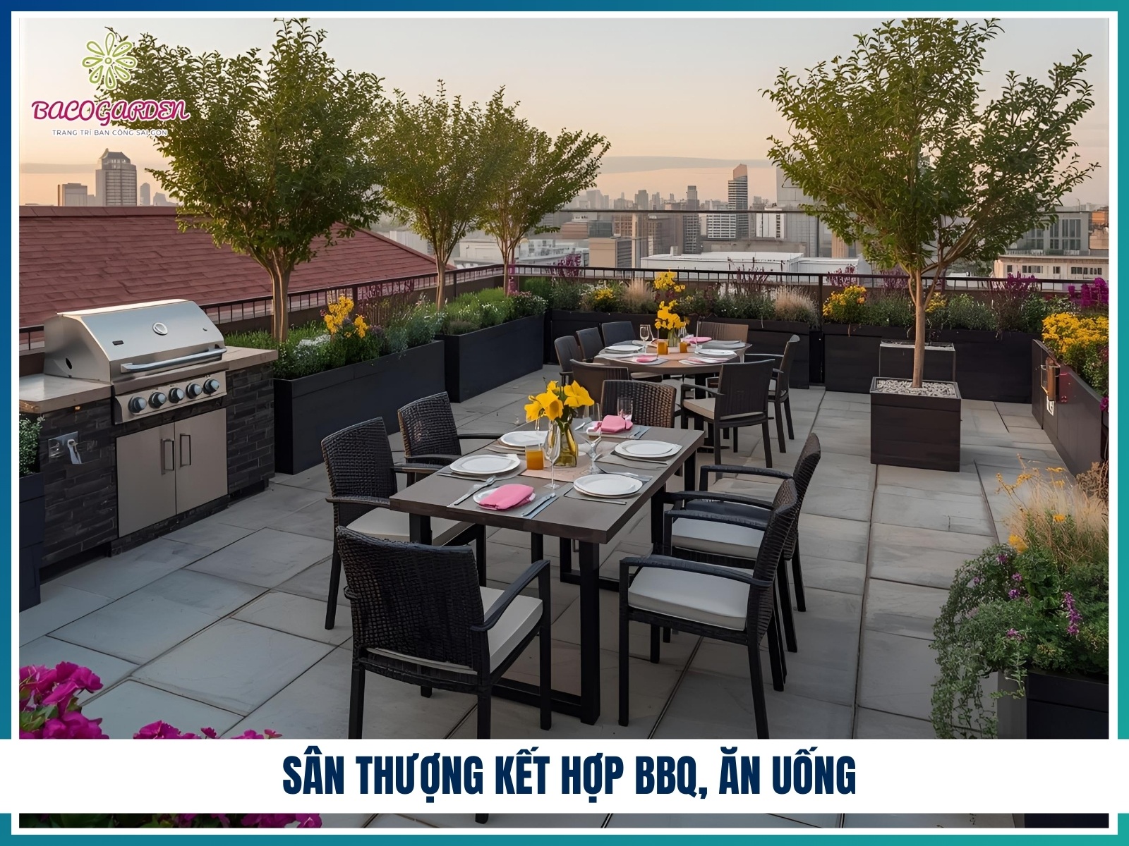 San thuong ket hop BBQ an uong