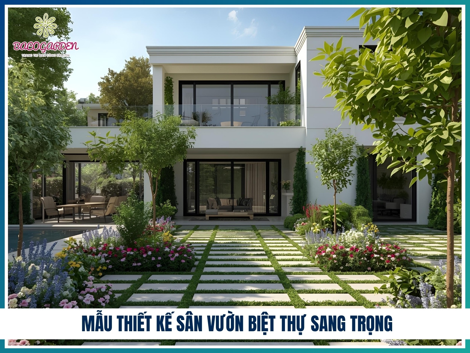 Mau thiet ke san vuon biet thu sang trong