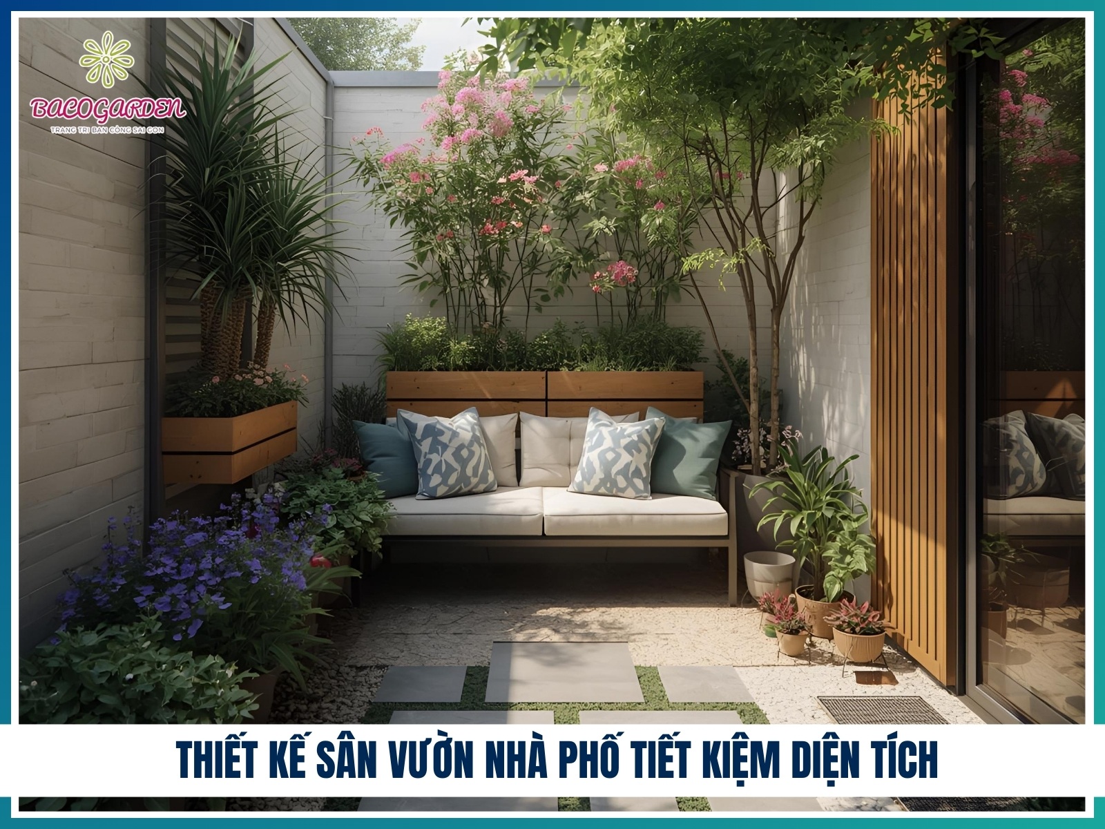 Thiet ke san vuon nha pho tiet kiem dien tich