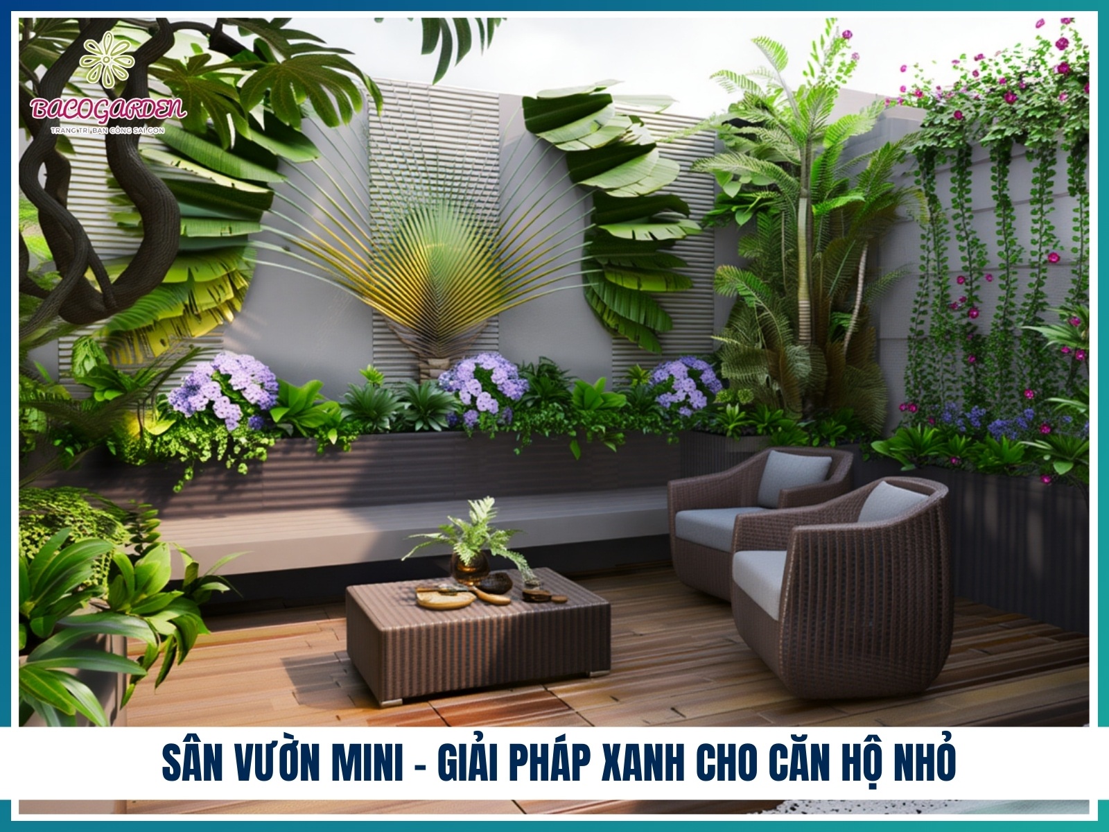 San vuon mini – giai phap xanh cho can ho nho