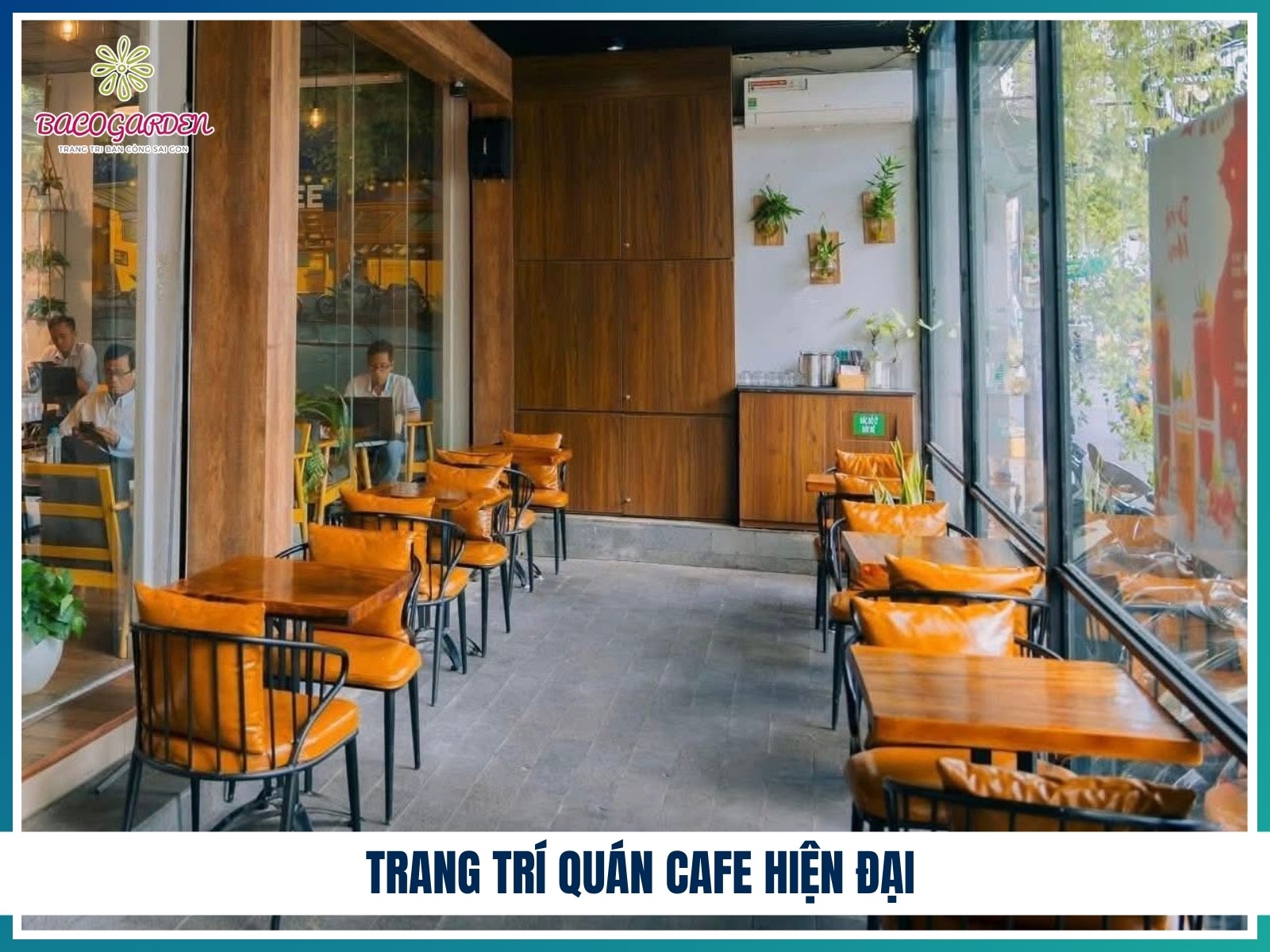Trang tri quan cafe hien dai