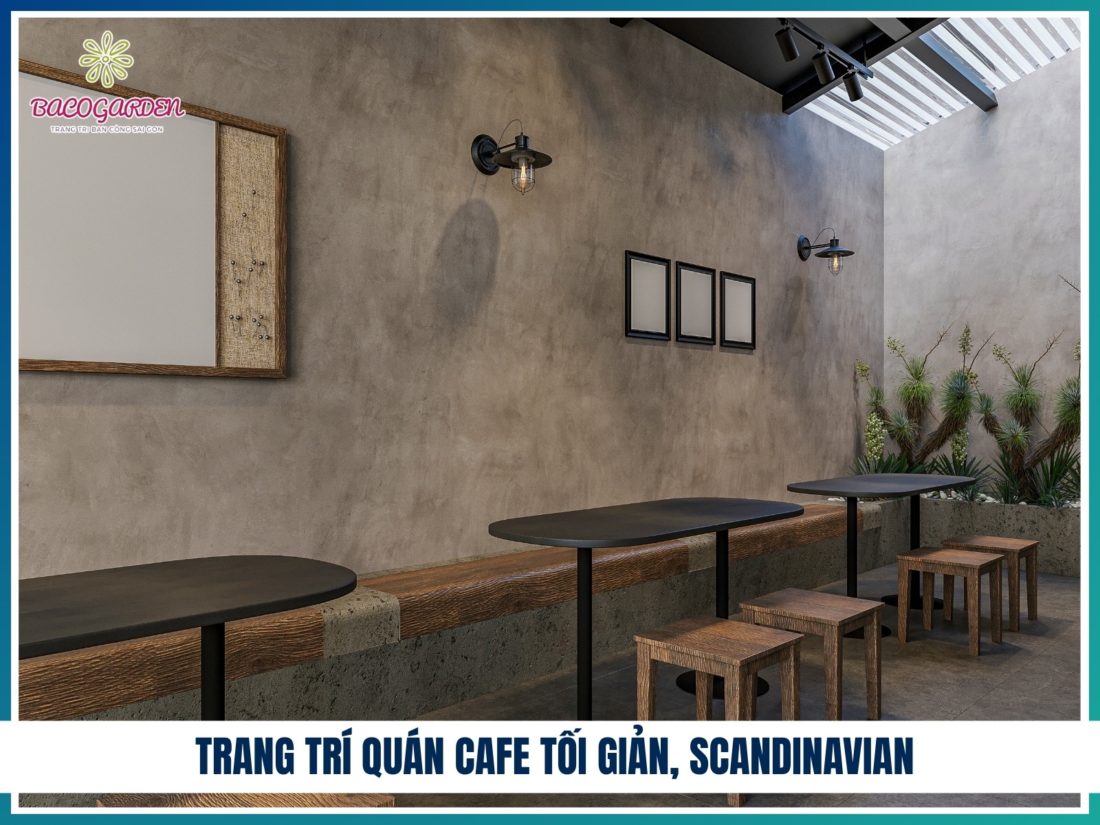 Trang tri quan cafe toi gian Scandinavian