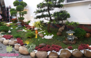 Đèn nhật tiểu cảnh độc đáo, mới lạ