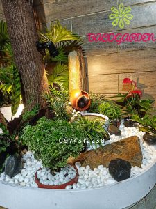 Trang trí ban công cho nhà Chị Linh ở căn hộ Quận 2