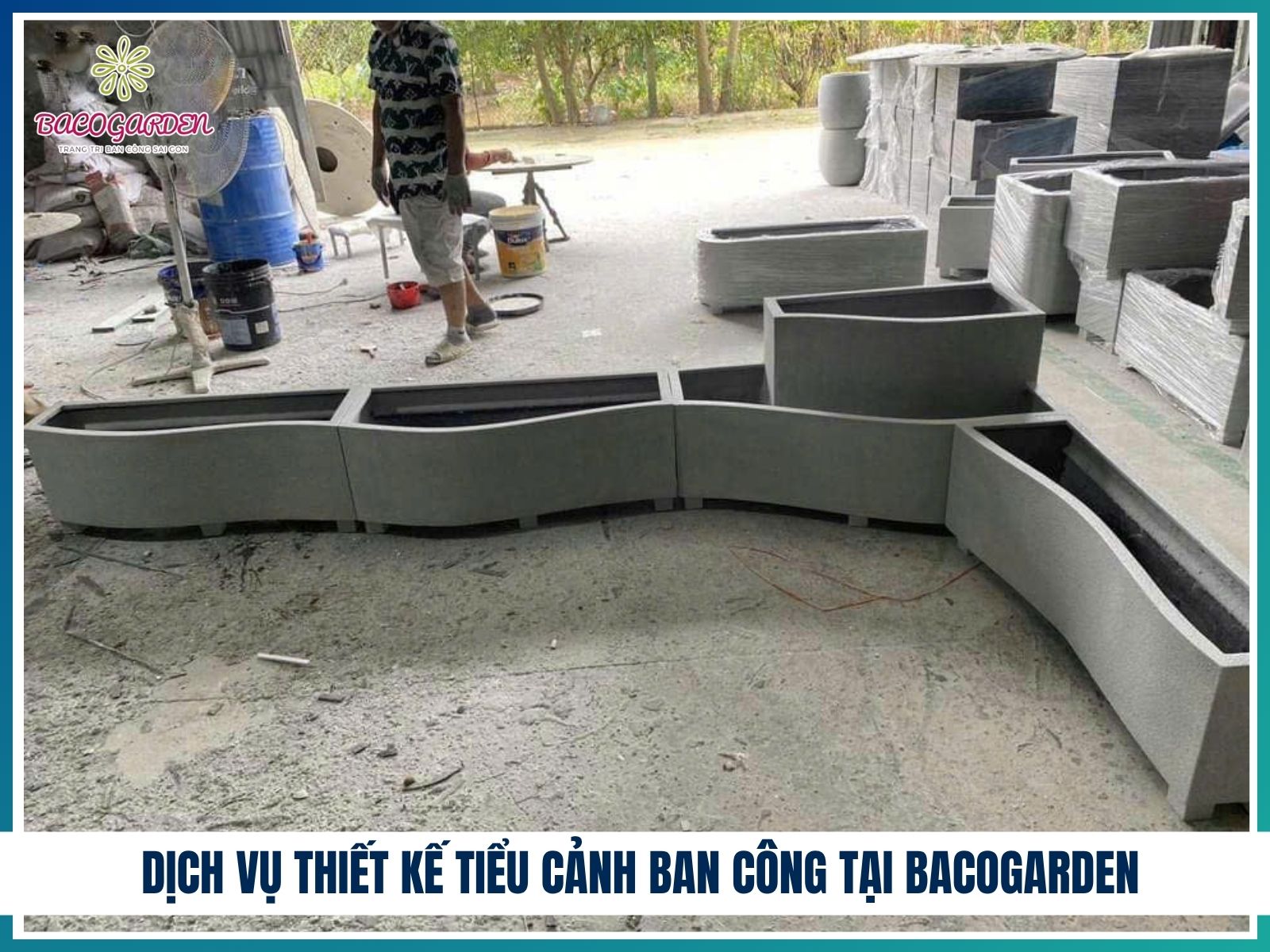 Dich vu thiet ke tieu canh ban cong tai BACOGARDEN