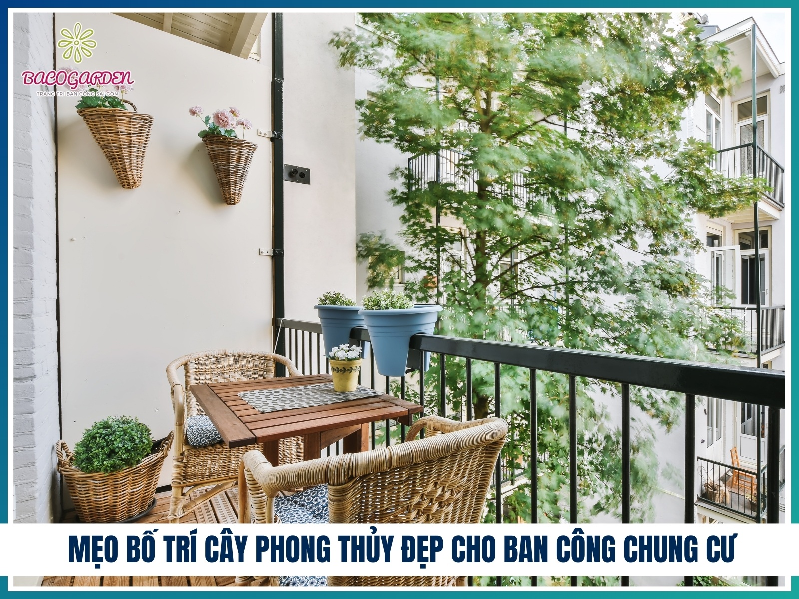 Meo bo tri cay phong thuy dep cho ban cong chung cu