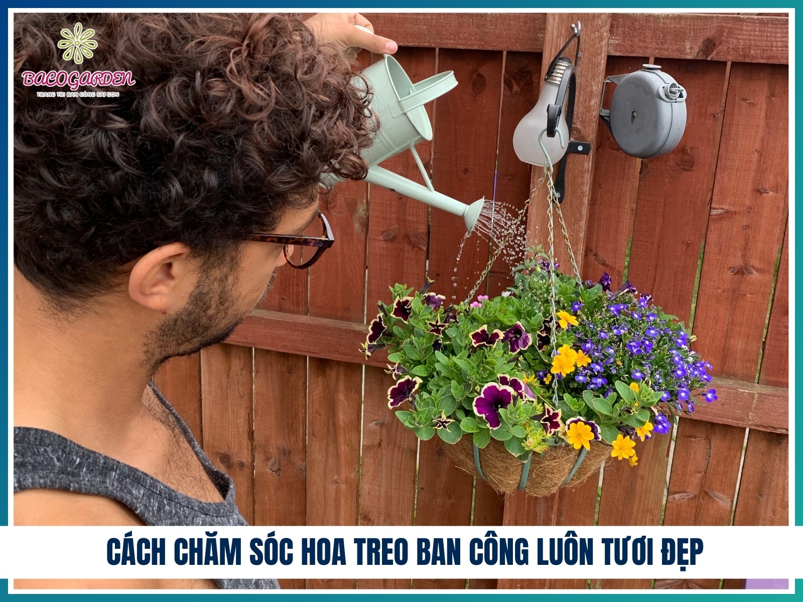 Cach cham soc hoa treo ban cong luon tuoi dep