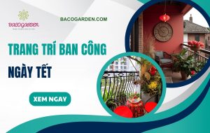 Trang tri ban cong ngay tet