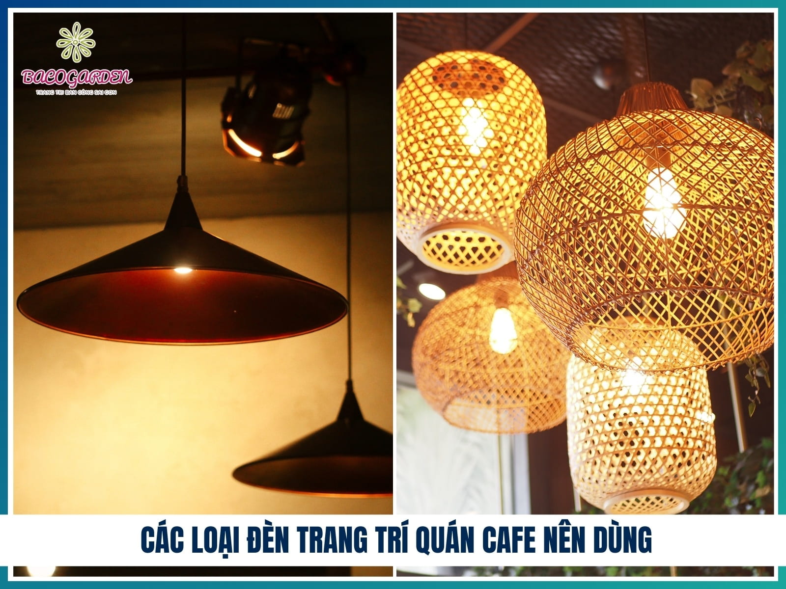 Các loại đèn trang trí quán cafe nên dùng