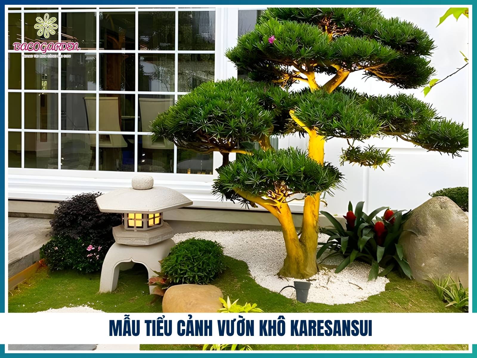 Mẫu tiểu cảnh vườn khô Karesansui