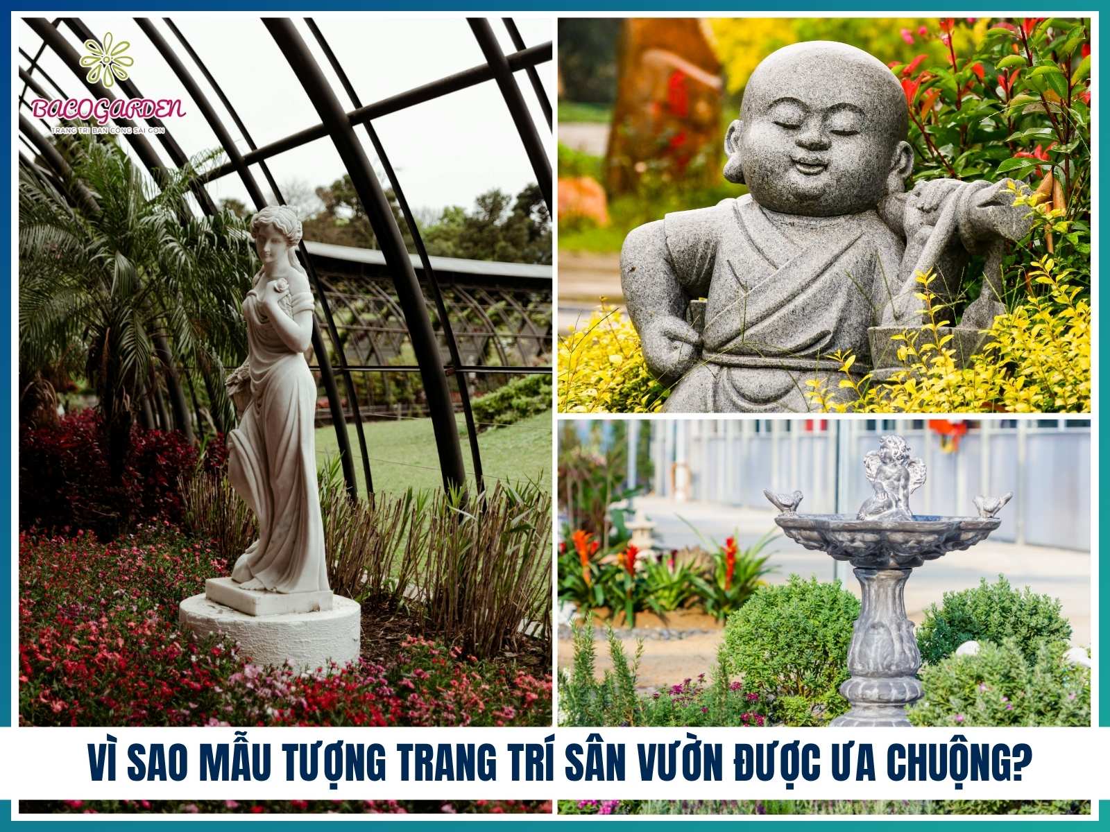 Vì sao các mẫu tượng trang trí sân vườn được ưa chuộng?