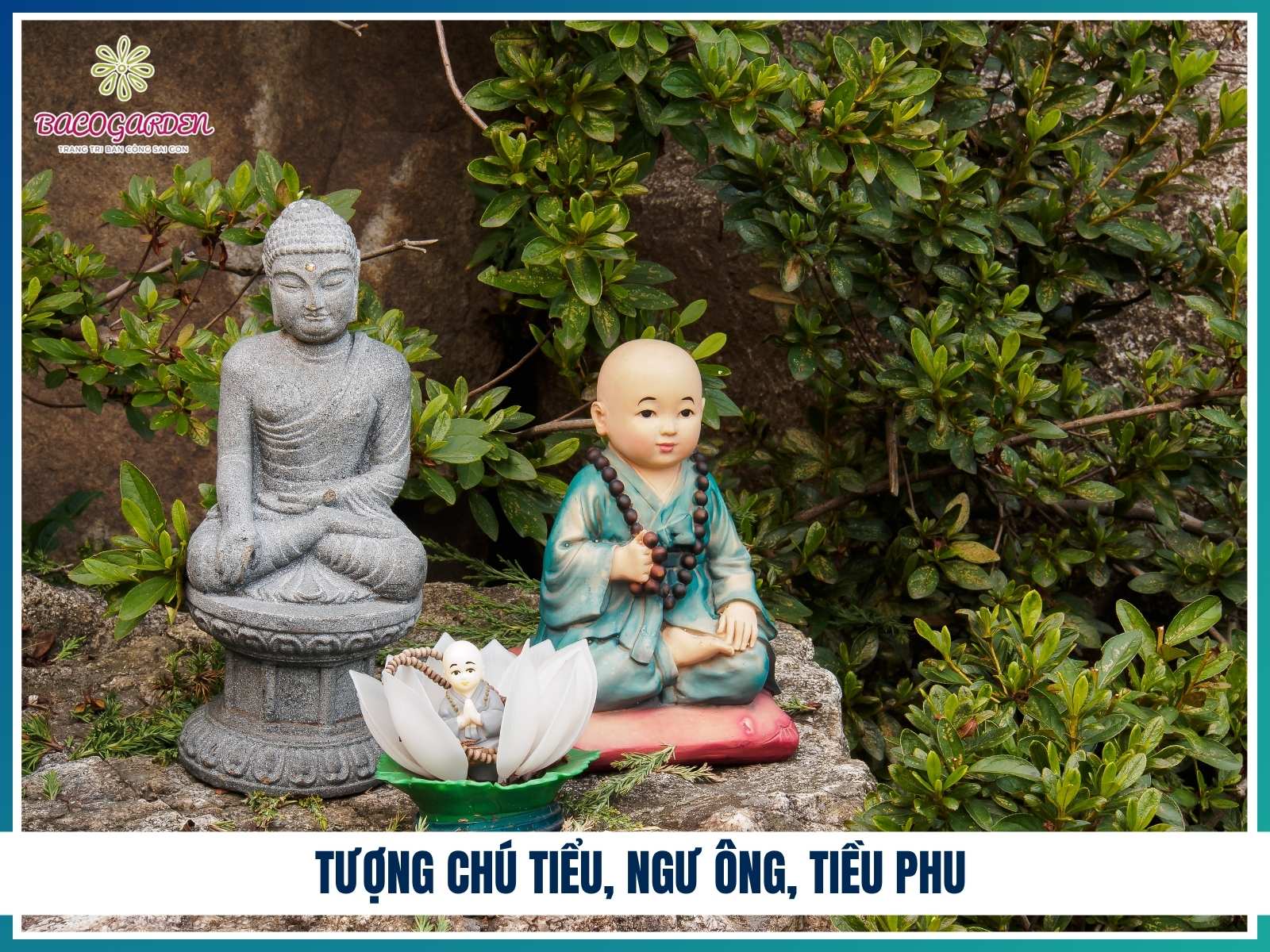 Tượng chú tiểu, ngư ông, tiều phu
