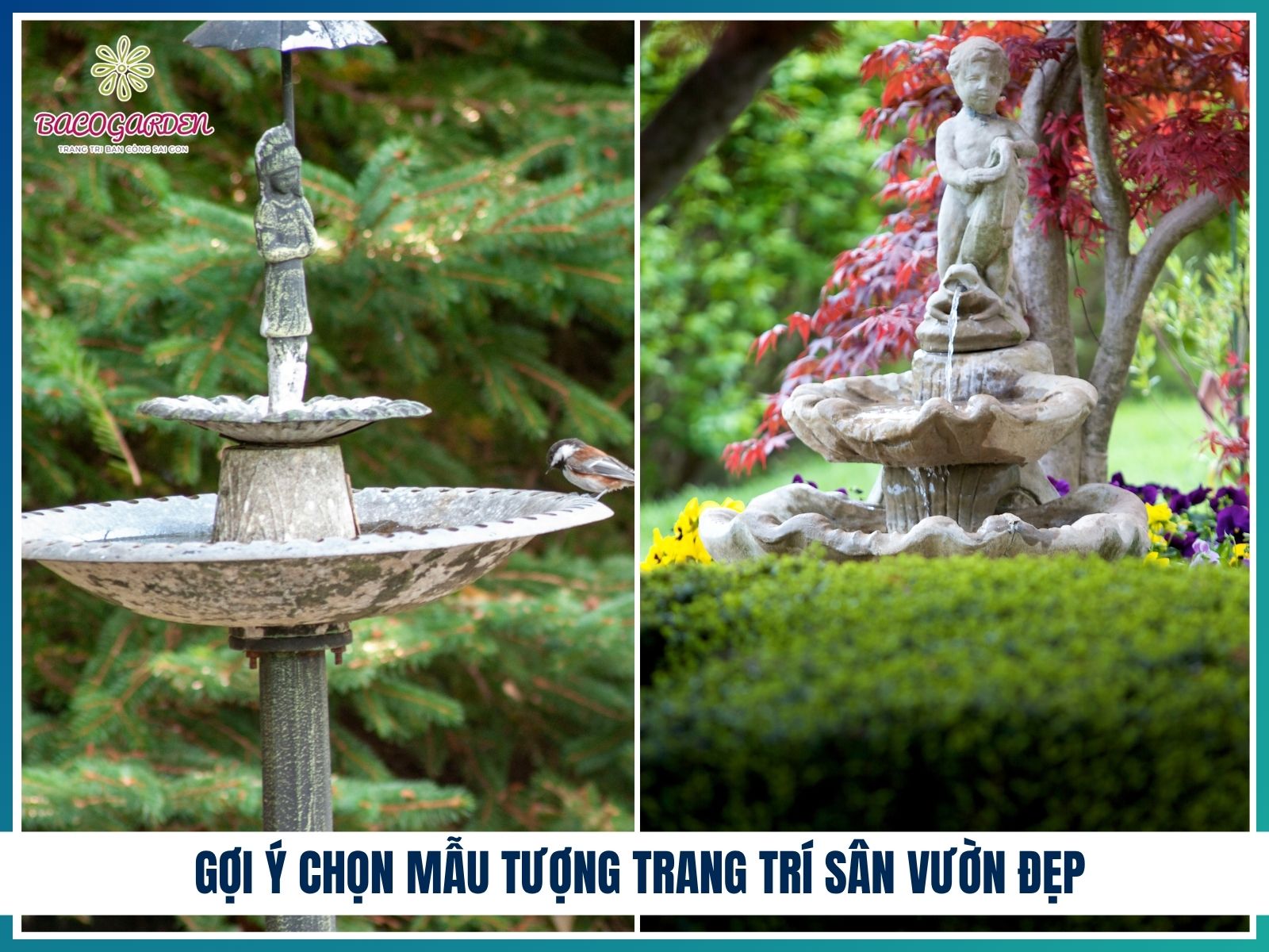 Gợi ý chọn mẫu tượng trang trí sân vườn đẹp