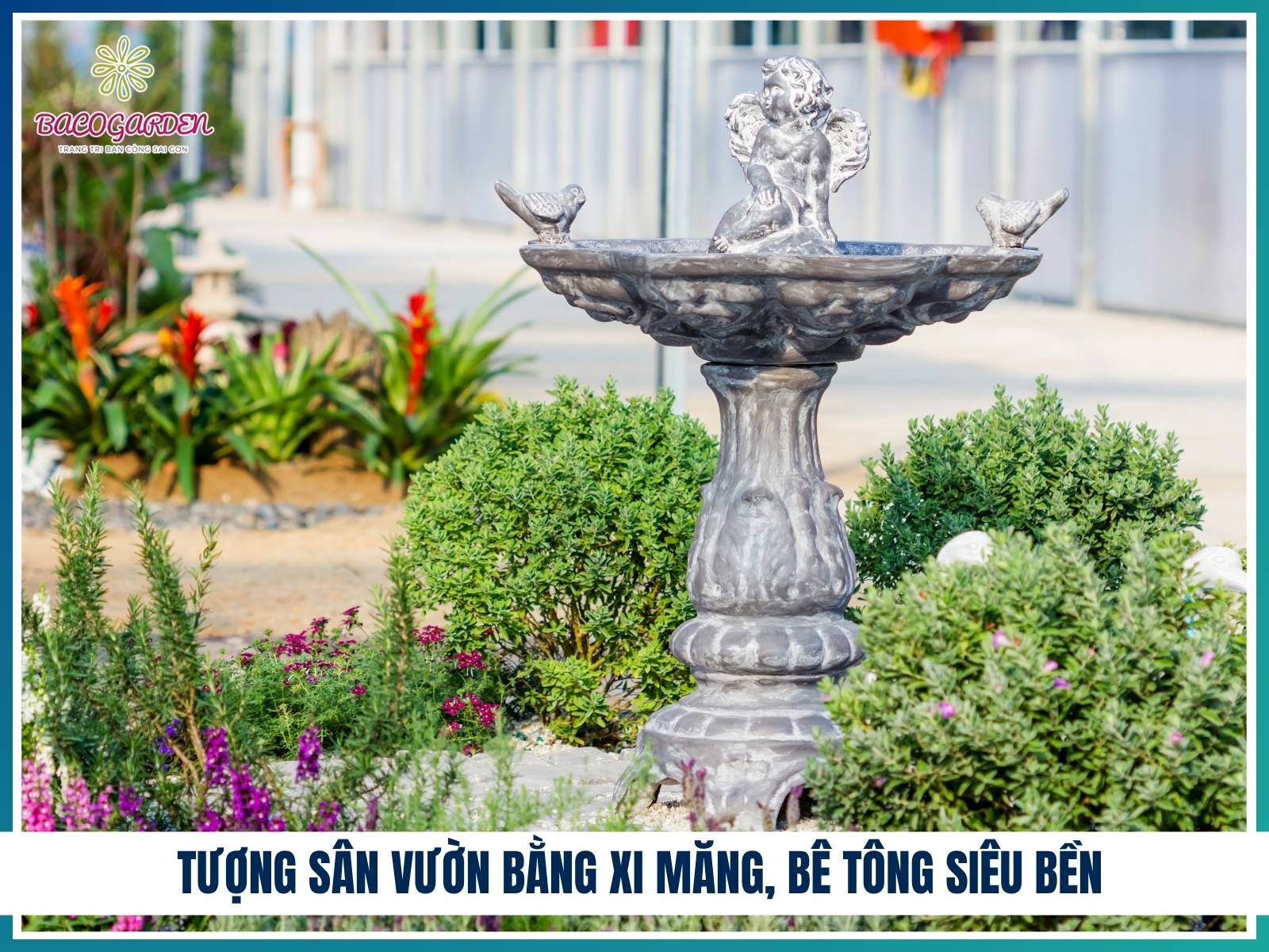 Tượng sân vườn bằng xi măng, bê tông siêu bền