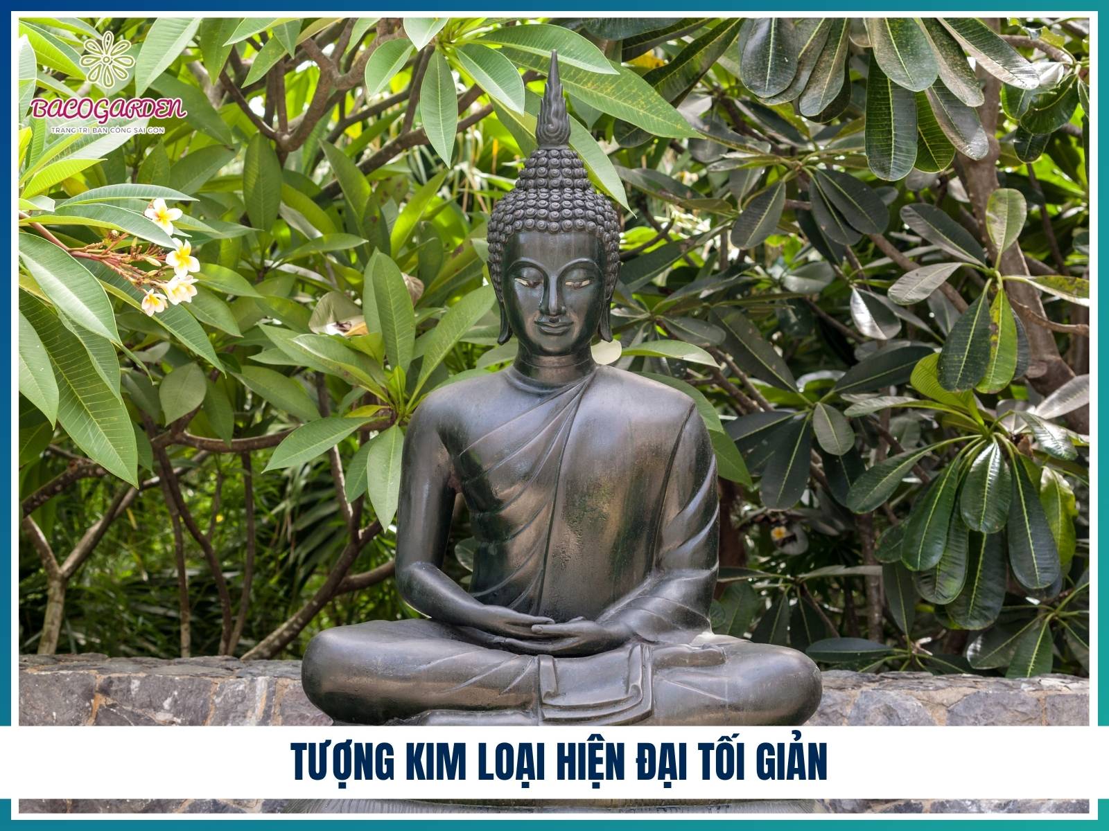 Tượng kim loại hiện đại tối giản