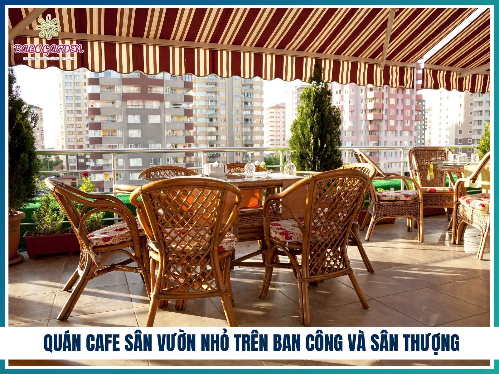 Quán cafe sân vườn nhỏ trên sân thượng