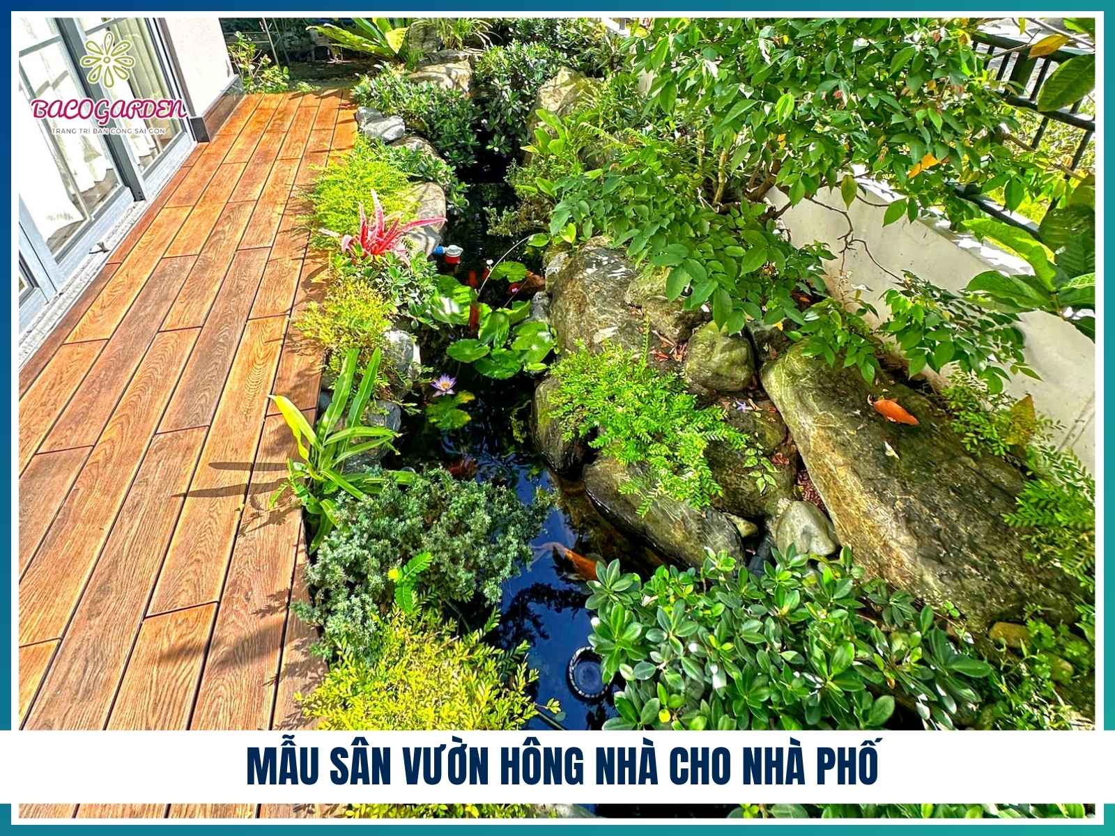 Mẫu sân vườn hông nhà cho nhà phố