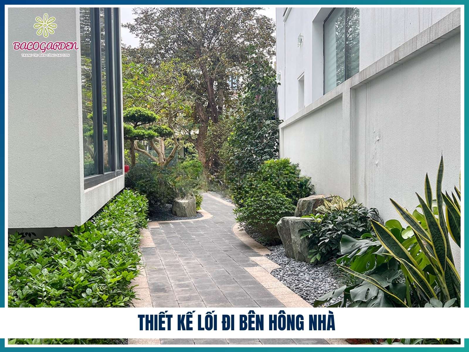 Thiết kế lối đi bên hông nhà