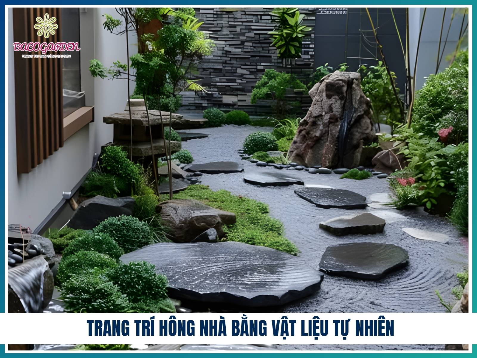 Trang trí bằng vật liệu tự nhiên
