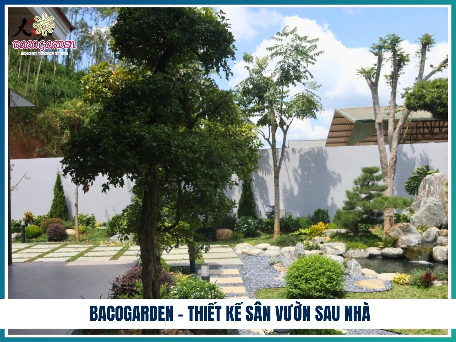Tại sao nên chọn BACOGARDEN thiết kế sân vườn sau nhà?