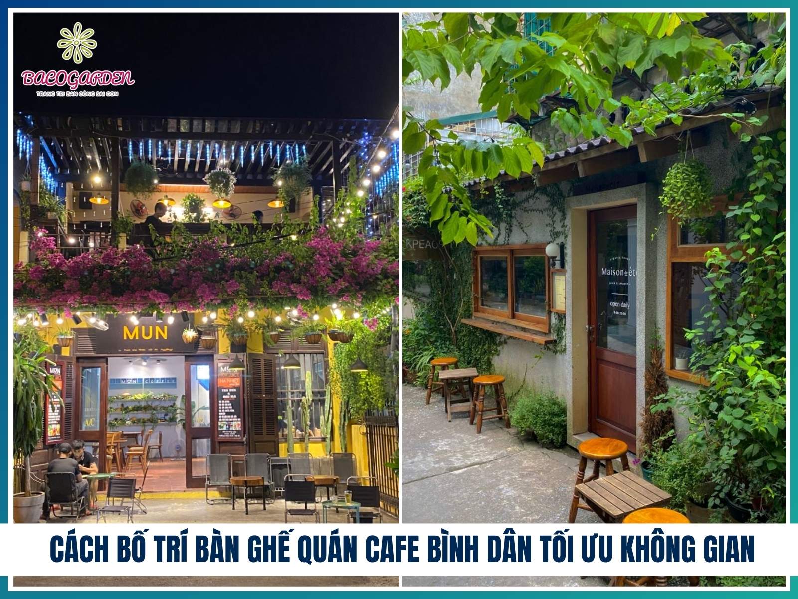 Cách bố trí bàn ghế quán cafe bình dân tối ưu không gian