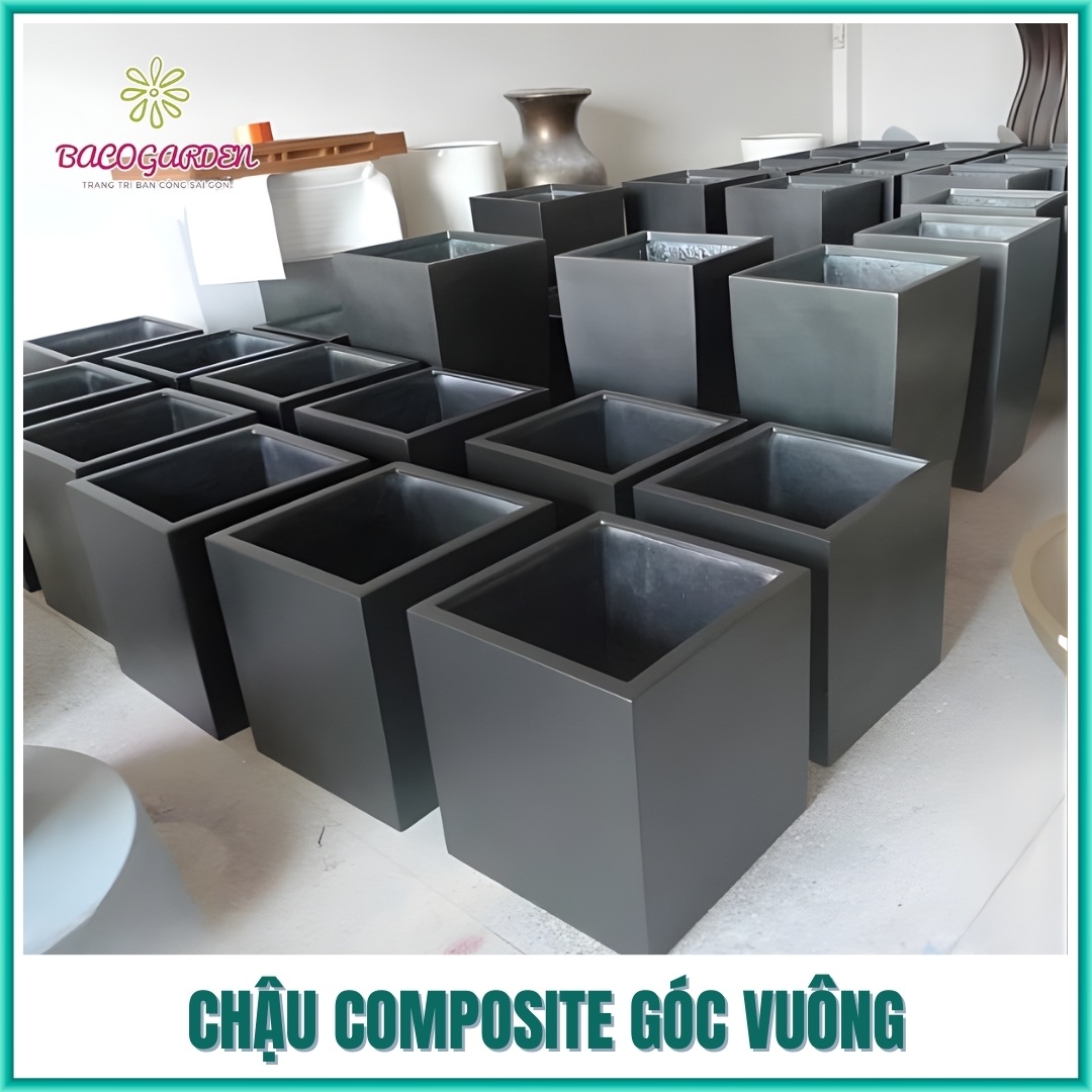 Chậu Composite góc vuông Chậu Composite góc vuông