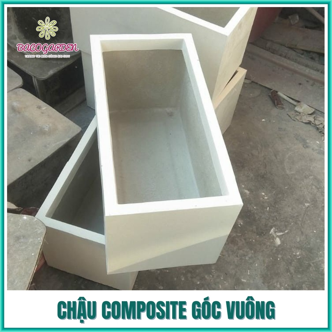 Chậu Composite góc vuông Chậu Composite góc vuông