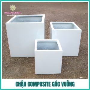 Chậu Composite góc vuông