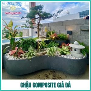 Chậu composite giả đá