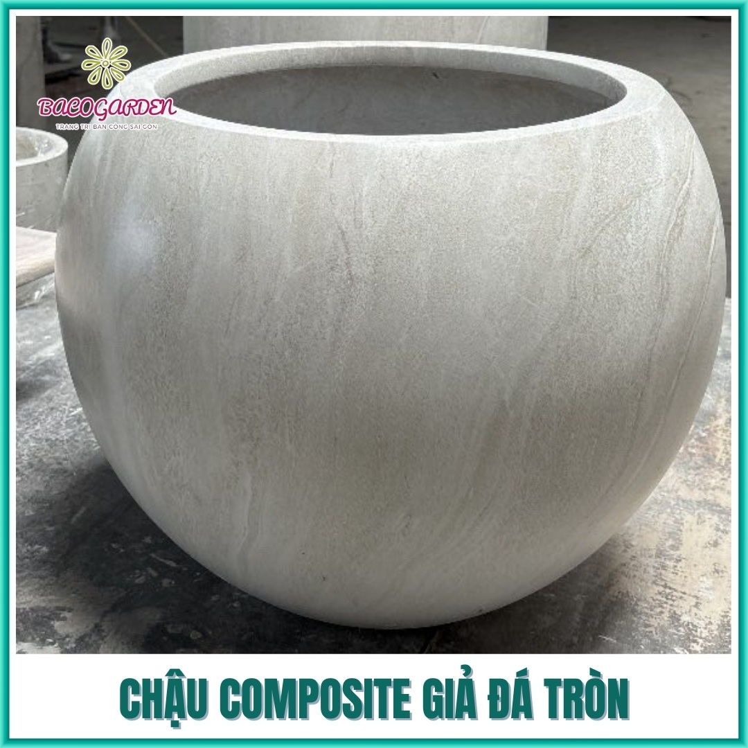 Chậu composite giả đá Chậu composite giả đá
