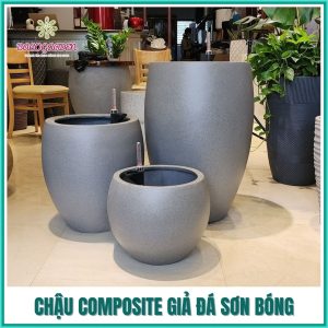 Chậu composite giả đá