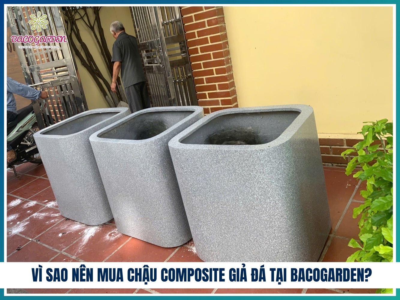 Vì sao nên mua chậu composite giả đá tại BACOGARDEN?