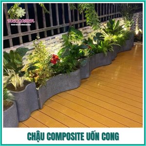 Chậu composite uốn cong