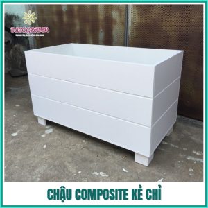 Chậu composite kẻ chỉ