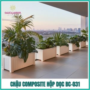 Chậu Composite hộp dọc BC-031