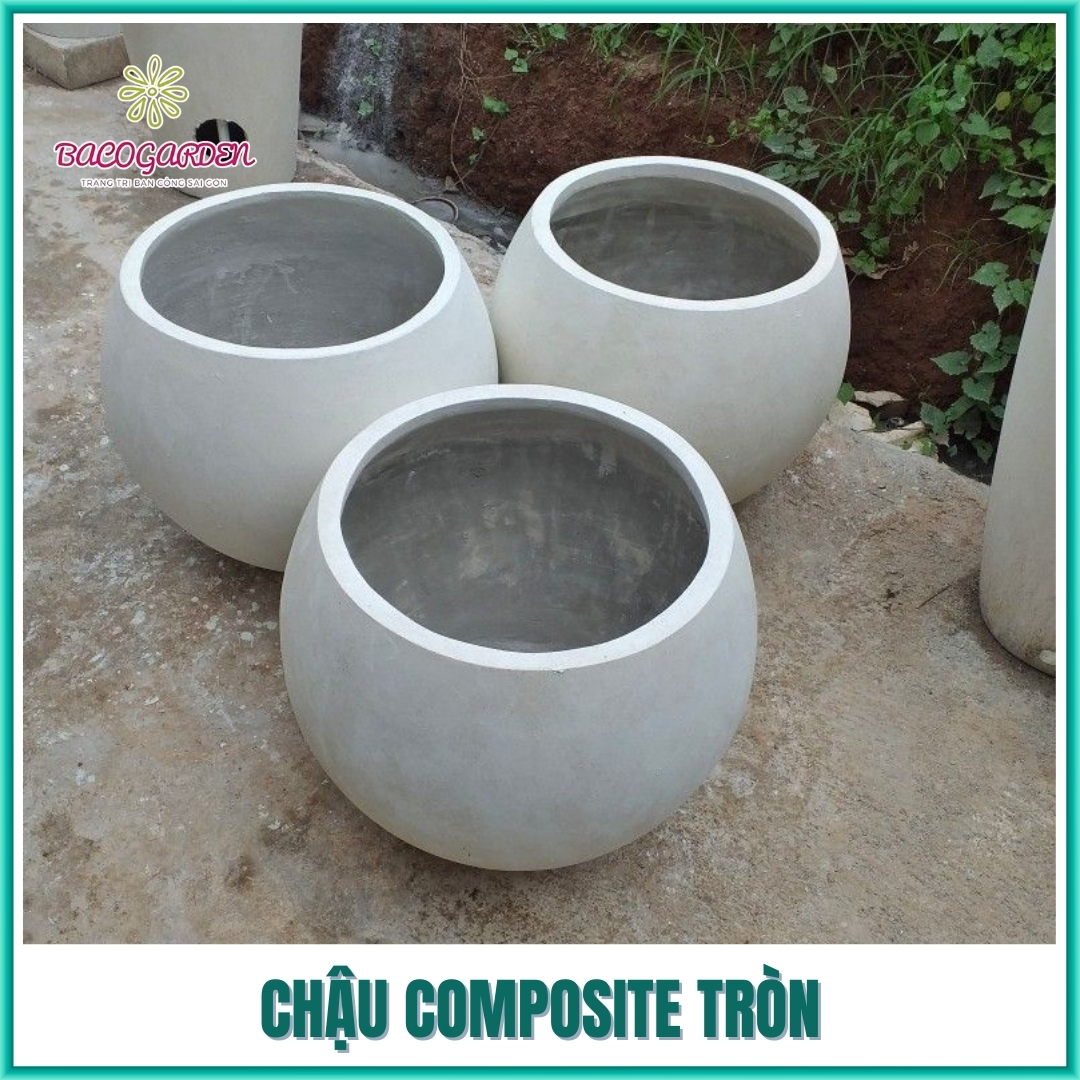 Chậu composite tròn Chậu composite tròn