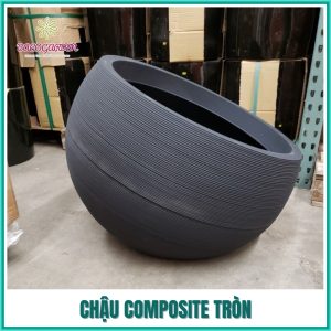 Chậu composite tròn