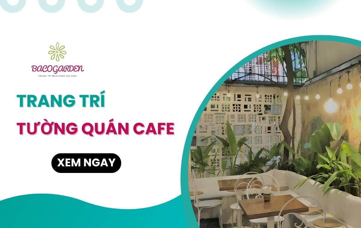 [Thumnail] trang trí tường quán cafe