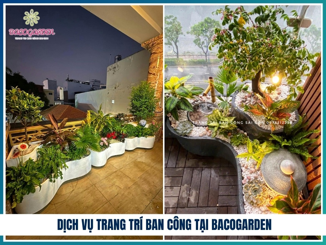 Dịch vụ trang trí ban công tại BACOGARDEN