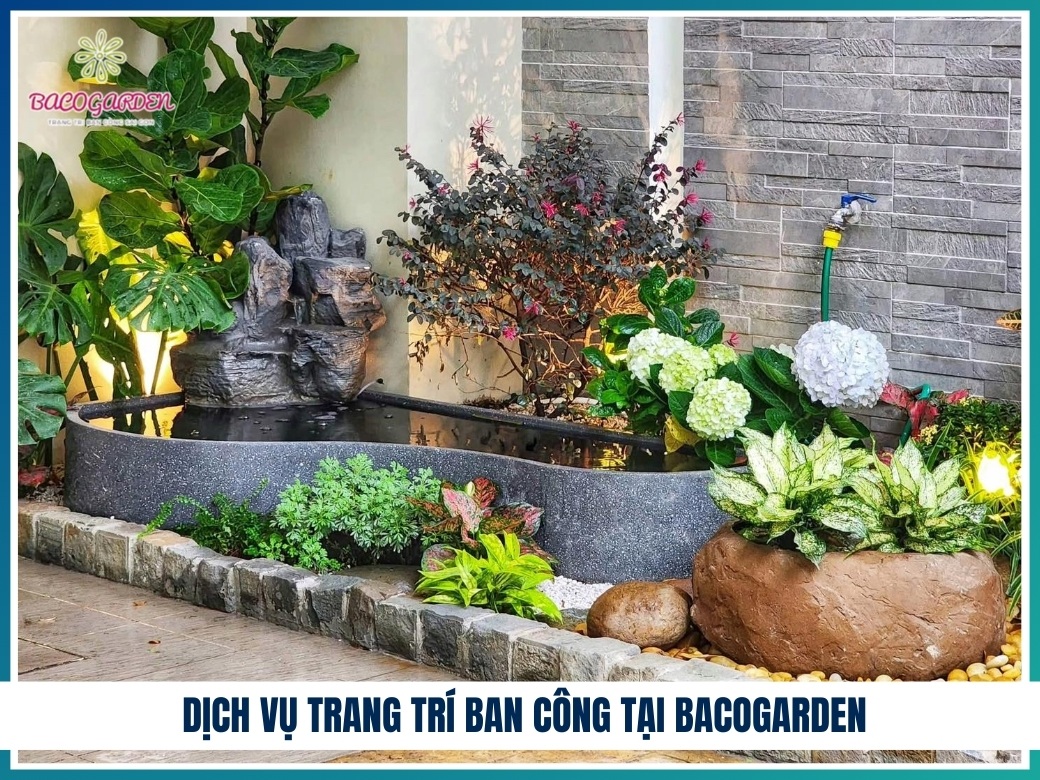 Dịch vụ trang trí ban công tại BACOGARDEN