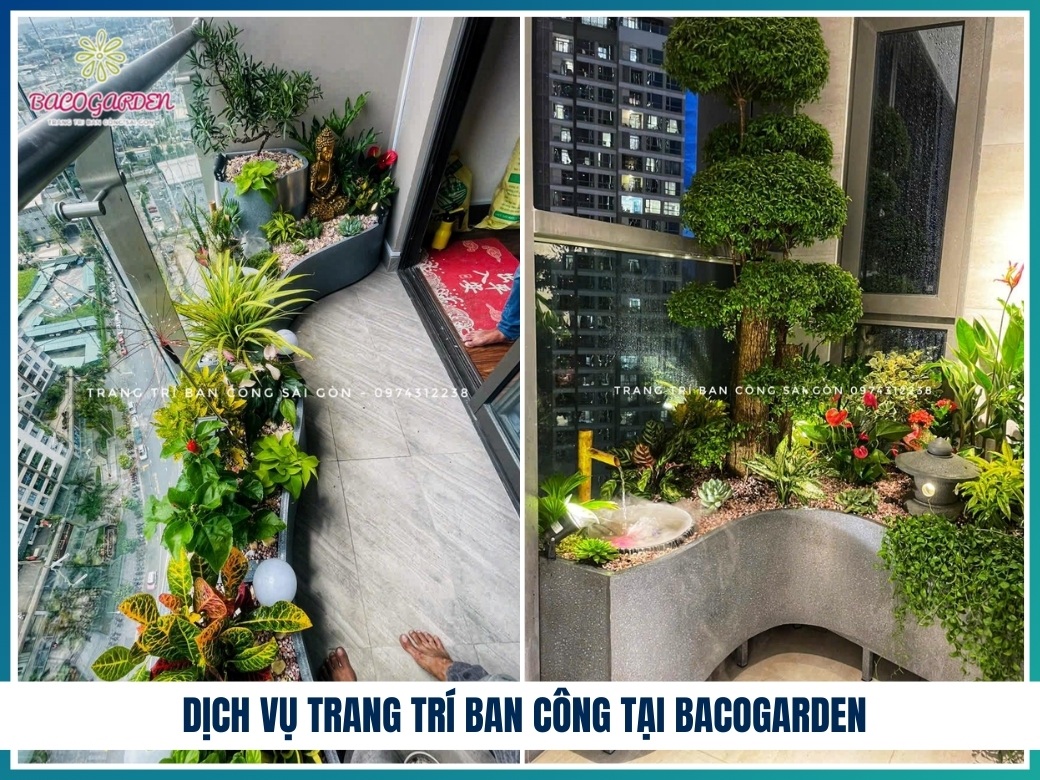 Dịch vụ trang trí ban công tại BACOGARDEN