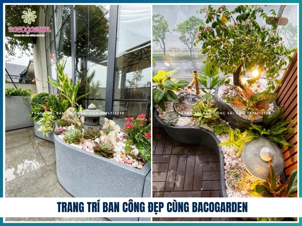 Trang trí ban công đẹp cùng BACOGARDEN