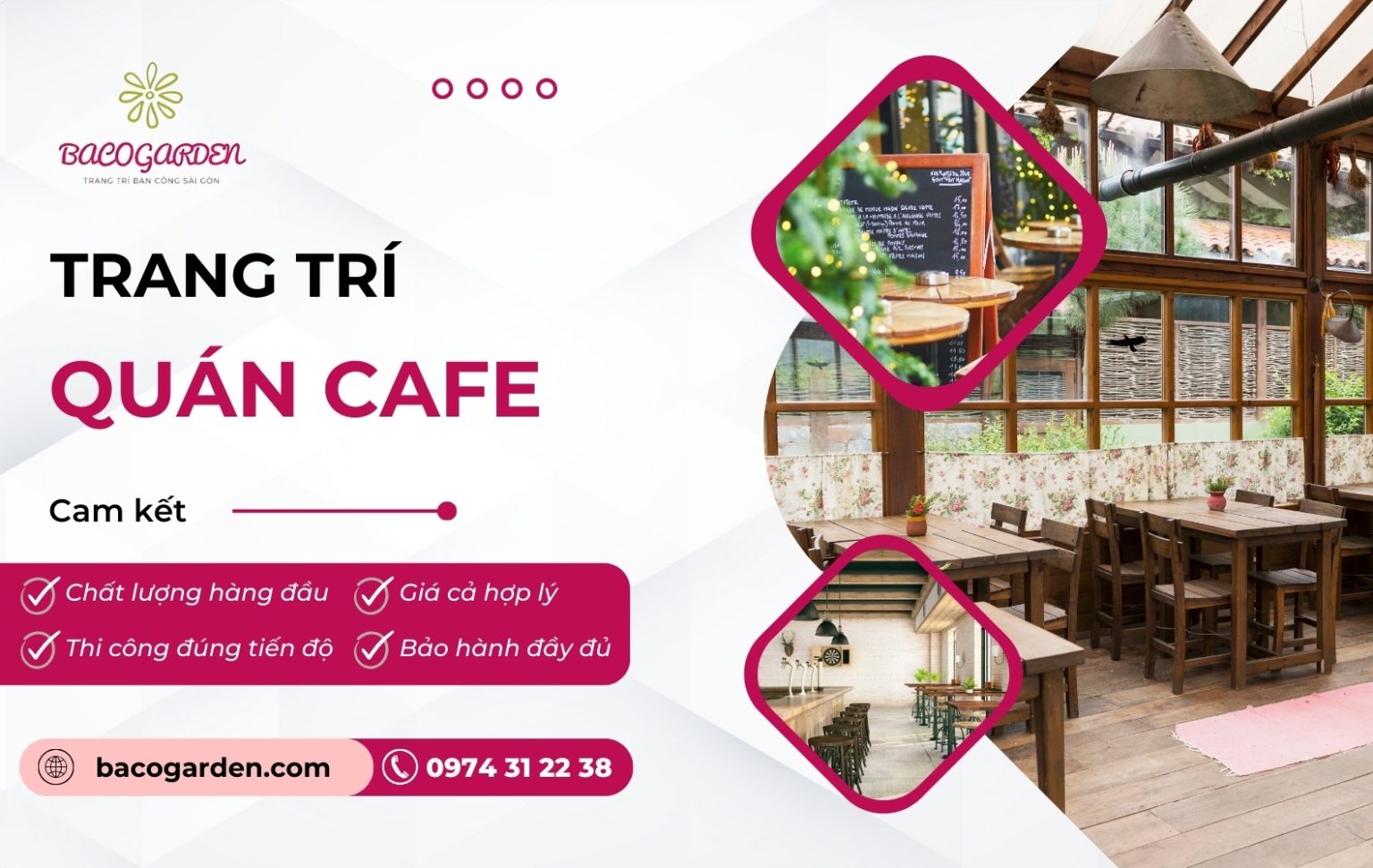 Trang trí quán cà phê