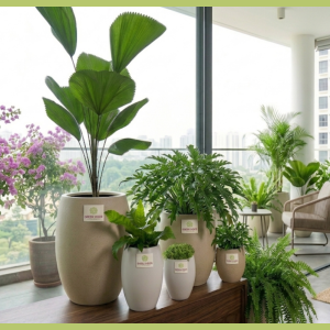 Chậu composite hạnh phúc