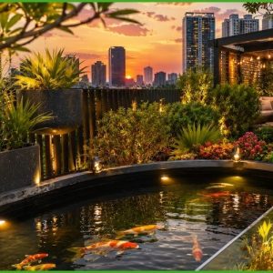 Hồ cá composite dáng uốn