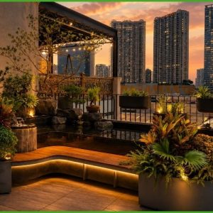 Hồ cá composite dáng uốn